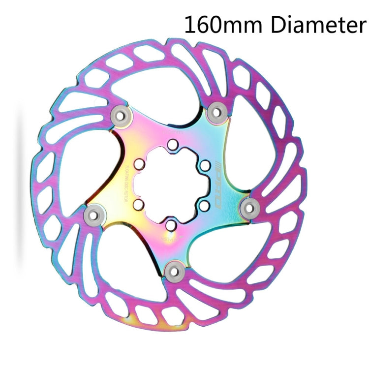 IIIPRO Floating Disc Road Mountain Bike Six Nail Disc Brake Disc, Size:160mm(Colorful) - Others by IIIPRO | Online Shopping UK | buy2fix