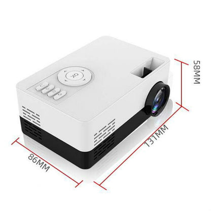 S261/J16 Home Mini HD 1080P Portable LED Projector, Support TF Card / AV / U Disk, Plug Specification:UK Plug(Blue White) - Consumer Electronics by buy2fix | Online Shopping UK | buy2fix