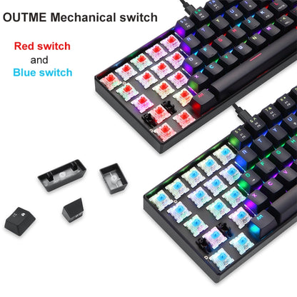 MOTOSPEED CK61 61 Keys  Wired Mechanical Keyboard RGB Backlight with 14 Lighting Effects, Cable Length: 1.5m, Colour: Red Shaft - Wired Keyboard by MOTOSPEED | Online Shopping UK | buy2fix