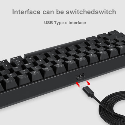 MOTOSPEED CK61 61 Keys  Wired Mechanical Keyboard RGB Backlight with 14 Lighting Effects, Cable Length: 1.5m, Colour: Red Shaft - Wired Keyboard by MOTOSPEED | Online Shopping UK | buy2fix