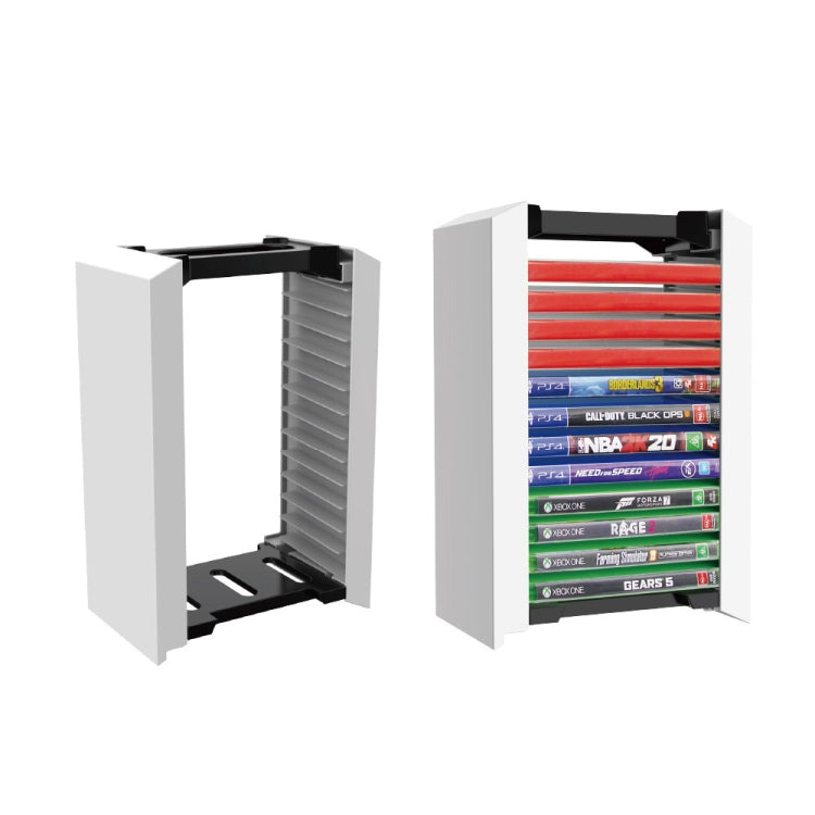 DOBE TP5-0520 Console Game Cd Storage Rack Can Accommodate 12 Double-Layer Disc Racks For PS5 - Holder by DOBE | Online Shopping UK | buy2fix