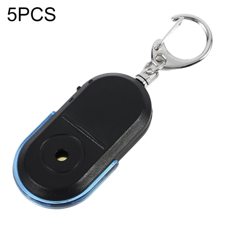 5 PCS Portable Anti-Lost Alarm Key Finder Wireless Whistle Sound LED Light Locator Finder(Blue) - Security by buy2fix | Online Shopping UK | buy2fix