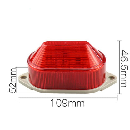 DC12V Led Mini Strobe Signal Warning Light Silent Warning Light(Red) - Warning Lights by buy2fix | Online Shopping UK | buy2fix