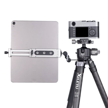 Xiletu Xj15 Live Broadcast Desktop Full Metal Tripod Mount Tablet Pc Phone Clamp With 1/4 Inch Screw Holes & Cold Shoe Base(Silver Grey) - Other Accessories by Xiletu | Online Shopping UK | buy2fix