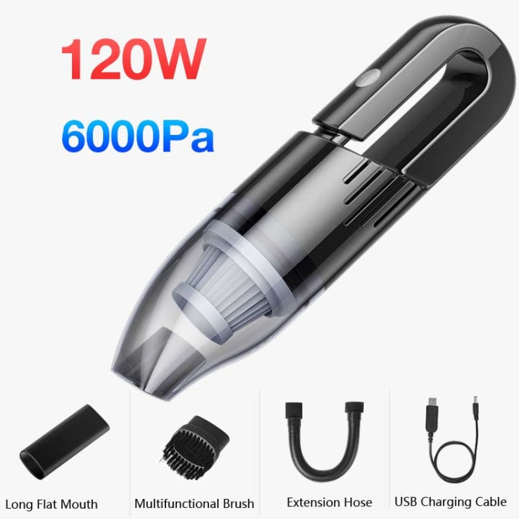 120W Car Vacuum Cleaner Car Small Mini Internal Vacuum Cleaner, Specification:Wireless, Style:Turbine Motor - Vacuum Cleaner by buy2fix | Online Shopping UK | buy2fix
