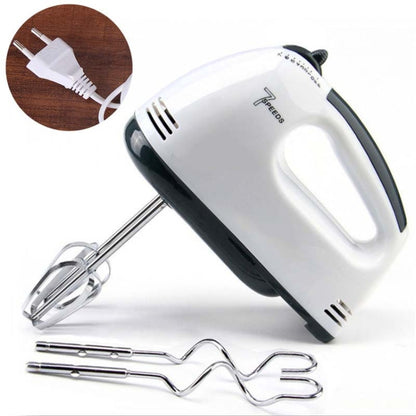 Whisk Electric Household Mini Whisk Baking Small Whipped Cream Machine, Specification:EU Plug+4 Stirring Rods - Stirrer & Squeezer by buy2fix | Online Shopping UK | buy2fix