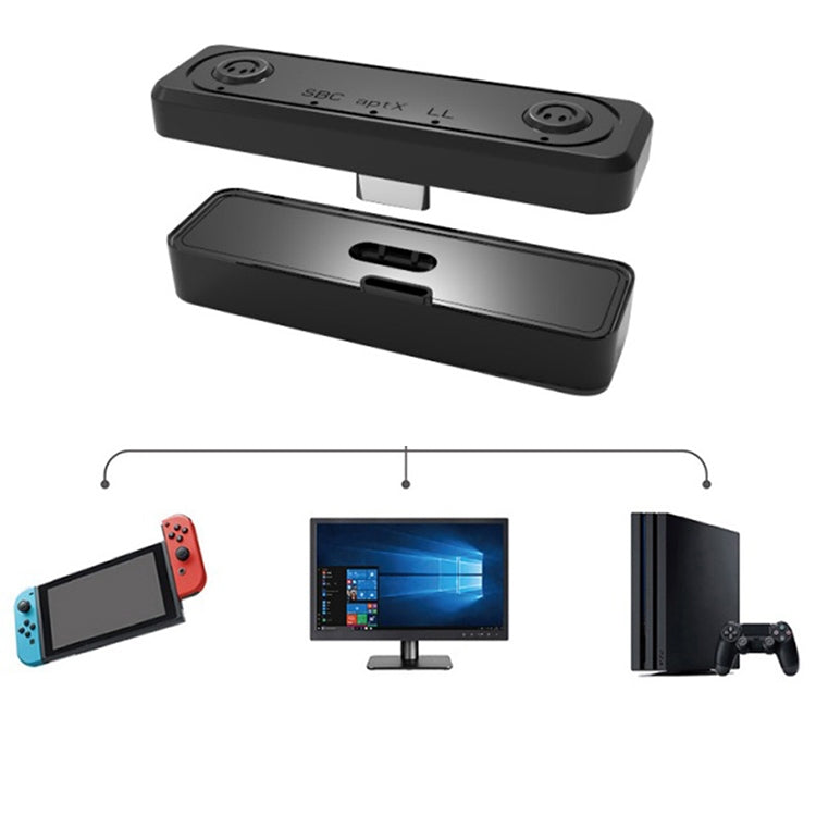 Slim 5.0 Audio Transmitter For Switch/PS4/PC Adapter(Black) - Adapter by buy2fix | Online Shopping UK | buy2fix