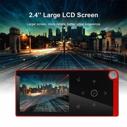 E05 2.4 inch Touch-Button MP4 / MP3 Lossless Music Player, Support E-Book / Alarm Clock / Timer Shutdown, Memory Capacity: 8GB without Bluetooth(Red) - Consumer Electronics by buy2fix | Online Shopping UK | buy2fix