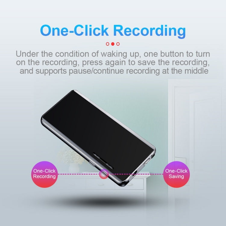 M13 High-Definition Noise Reduction Recorder Music MP4 Player, Support Recording / E-Book / TF Card Without Bluetooth(Black), Capacity: 16GB - Consumer Electronics by buy2fix | Online Shopping UK | buy2fix