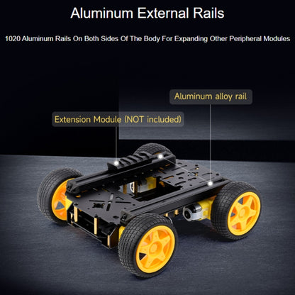 Waveshare Smart Mobile Robot Chassis Kit, Chassis:Normal(Mecanum Wheels) - Robotics Accessories by Waveshare | Online Shopping UK | buy2fix