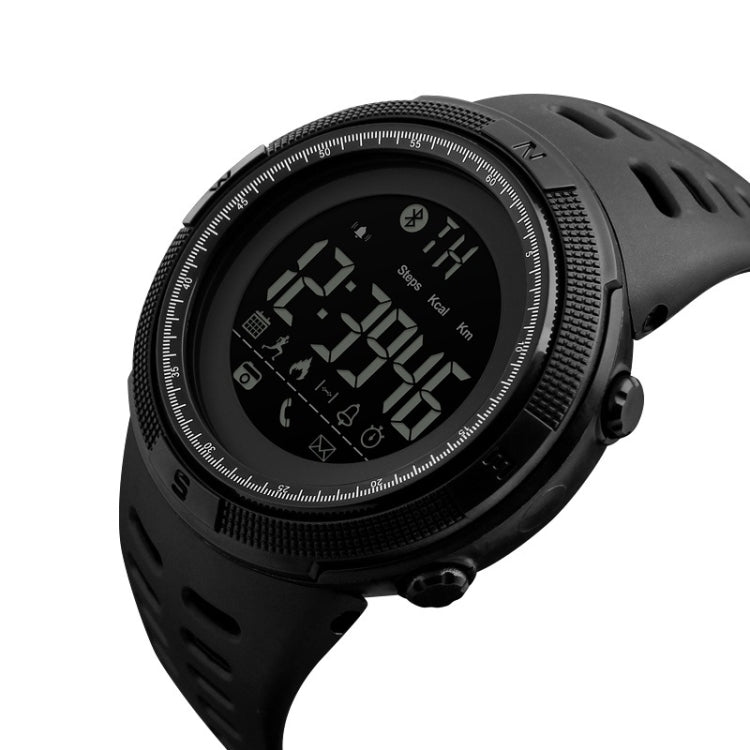 SKMEI 1250 Men Outdoor Waterproof Sports Digital Watch Multi-Function Watch(Black) - Leather Strap Watches by SKMEI | Online Shopping UK | buy2fix