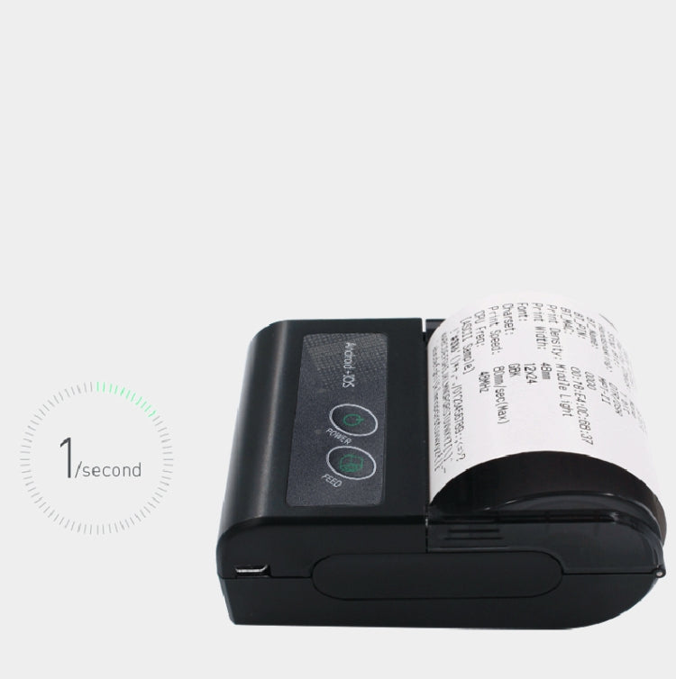 58HB6 Portable Bluetooth Thermal Printer Label Takeaway Receipt Machine, Supports Multi-Language & Symbol/Picture Printing, Model: EU Plug (English) - Consumer Electronics by buy2fix | Online Shopping UK | buy2fix