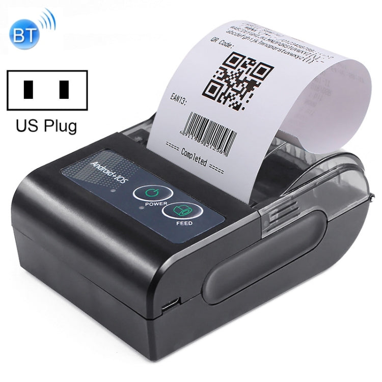 58HB6 Portable Bluetooth Thermal Printer Label Takeaway Receipt Machine, Supports Multi-Language & Symbol/Picture Printing, Model: US Plug (Spanish) - Consumer Electronics by buy2fix | Online Shopping UK | buy2fix