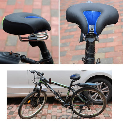 Bicycles Soft Saddle Mountain Bikes Thick Shock Absorption & Comfortable Seat Accessories(Black Blue) - Outdoor & Sports by buy2fix | Online Shopping UK | buy2fix