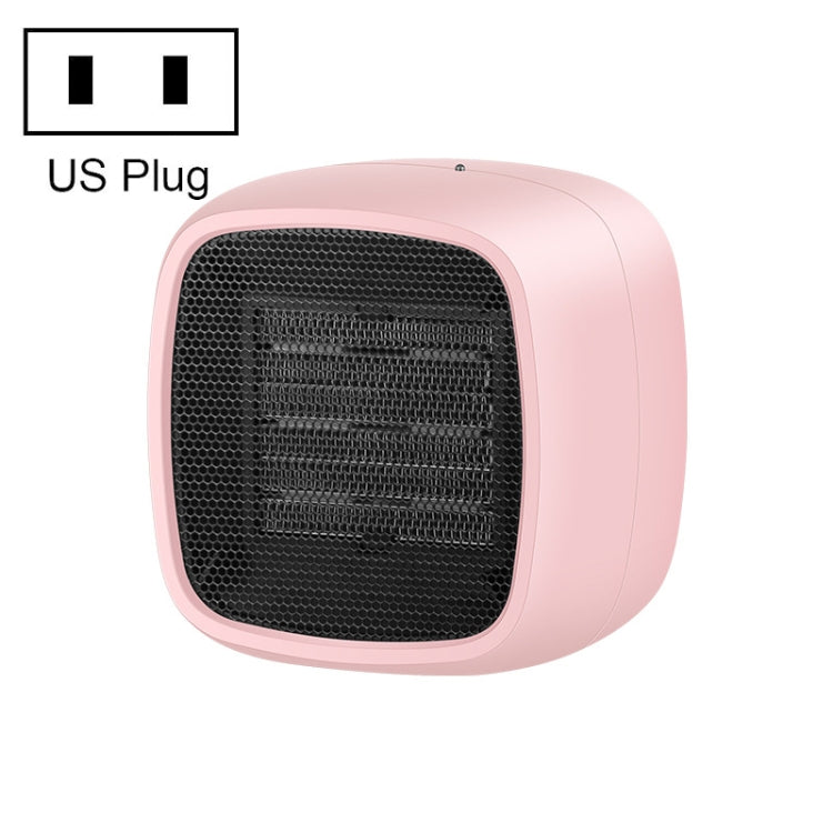 Home Desktop Mini Portable PTC Dumping Power-off Heater, Specification:US Plug(Pink) -  by buy2fix | Online Shopping UK | buy2fix