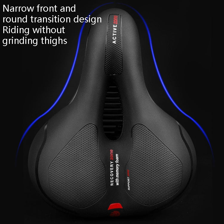 Wheel Up Mountain Bike Saddles Road Bikes Bicycles Comfortable Saddle Cushions Accessories And Bicycle Cushions, Colour: Shock Absorber Red Black - Outdoor & Sports by buy2fix | Online Shopping UK | buy2fix