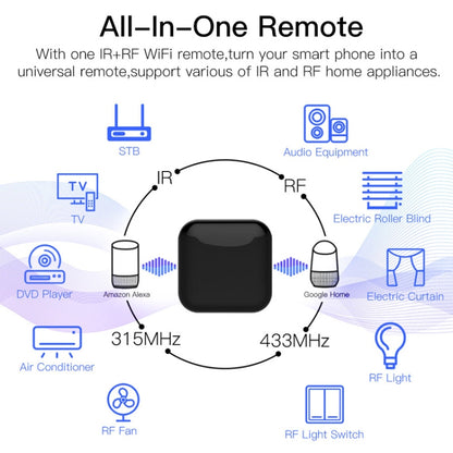 WIFI Universal Infrared+RF Controller IR+RF433+RF315 Learning Copy Remote Control(IR+RF Universal Remote Control) - Consumer Electronics by buy2fix | Online Shopping UK | buy2fix