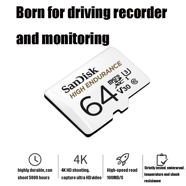 SanDisk U3 Driving Recorder Monitors High-Speed SD Card Mobile Phone TF Card Memory Card, Capacity: 32GB - Micro SD Card by SanDisk | Online Shopping UK | buy2fix