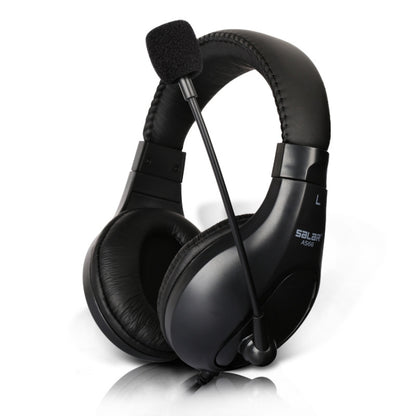 Salar A566 Subwoofer Gaming Headset with Microphone, Cable Length: 2.3m(Black) - Multimedia Headset by Salar | Online Shopping UK | buy2fix