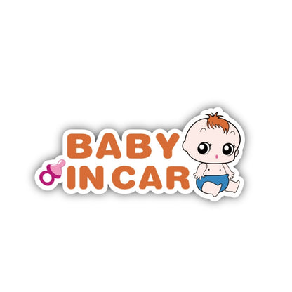 10 PCS There Is A Baby In The Car Stickers Warning Stickers Style: CT203 Baby K Boy Magnetic Stickers - Warning Sticker by buy2fix | Online Shopping UK | buy2fix