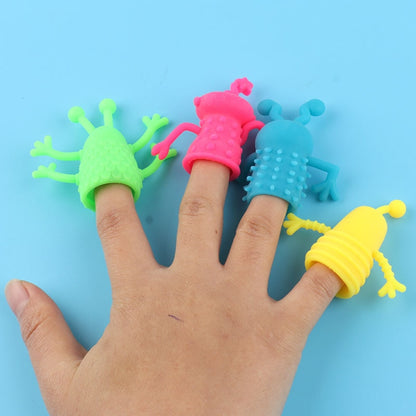 20 PCS Mini Finger Doll TPR Soft Rubber Monster Finger Cover Toys, Random Color and Style Delivery - Others by buy2fix | Online Shopping UK | buy2fix