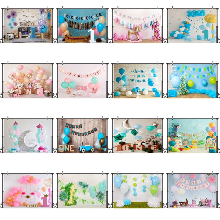 2.1m x 1.5m One Year Old Birthday Photography Background Cloth Birthday Party Decoration Photo Background(587) - Camera Accessories by buy2fix | Online Shopping UK | buy2fix