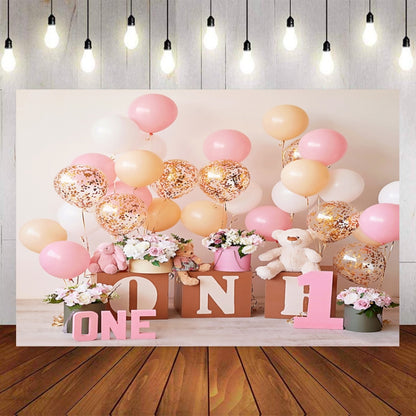 2.1m x 1.5m One Year Old Birthday Photography Background Cloth Birthday Party Decoration Photo Background(523) - Camera Accessories by buy2fix | Online Shopping UK | buy2fix