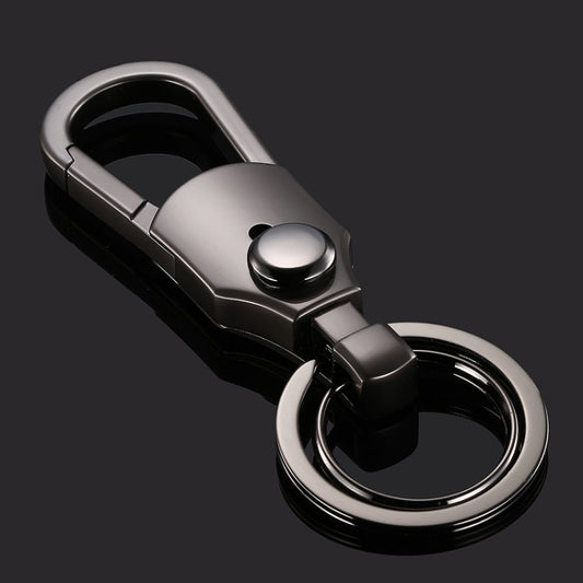 JOBON ZB-098 Car Keychain Men Waist Holding Key Pendant Ring(Black Nickel) - Key Rings by JOBON | Online Shopping UK | buy2fix