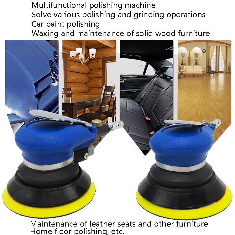 Pneumatic Sandpaper Machine Car Polishing Machine Grinding Machine Waxing Machine, Model: 5inch Regular - Polishing Machine & Accessories by buy2fix | Online Shopping UK | buy2fix