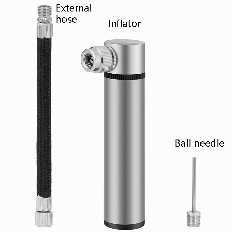 Bicycle Small Aluminum Alloy Pump Portable Mini Basketball Feeding Tube(Black) - Bicycle Locks & Bicycle Pumps by buy2fix | Online Shopping UK | buy2fix
