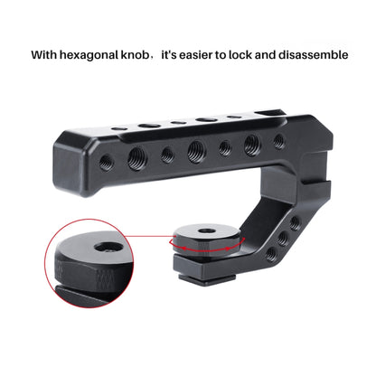 Ulanzi UURig R005 Camera Top Handle Grip with 3 Cold Shoe Adapter Mounts - Camera Stabilizer by Ulanzi | Online Shopping UK | buy2fix