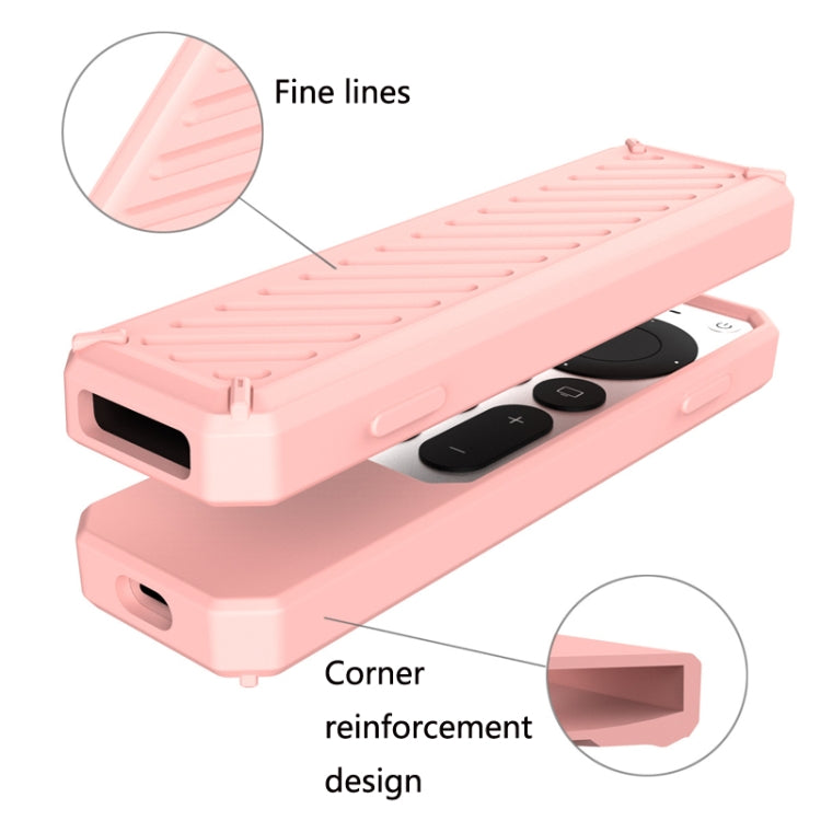 2 PCS Remote Control All-Inclusive Anti-Drop Silicone Protective Cover, Applicable Model: For Apple TV 4K 2021(Pink) - Consumer Electronics by buy2fix | Online Shopping UK | buy2fix