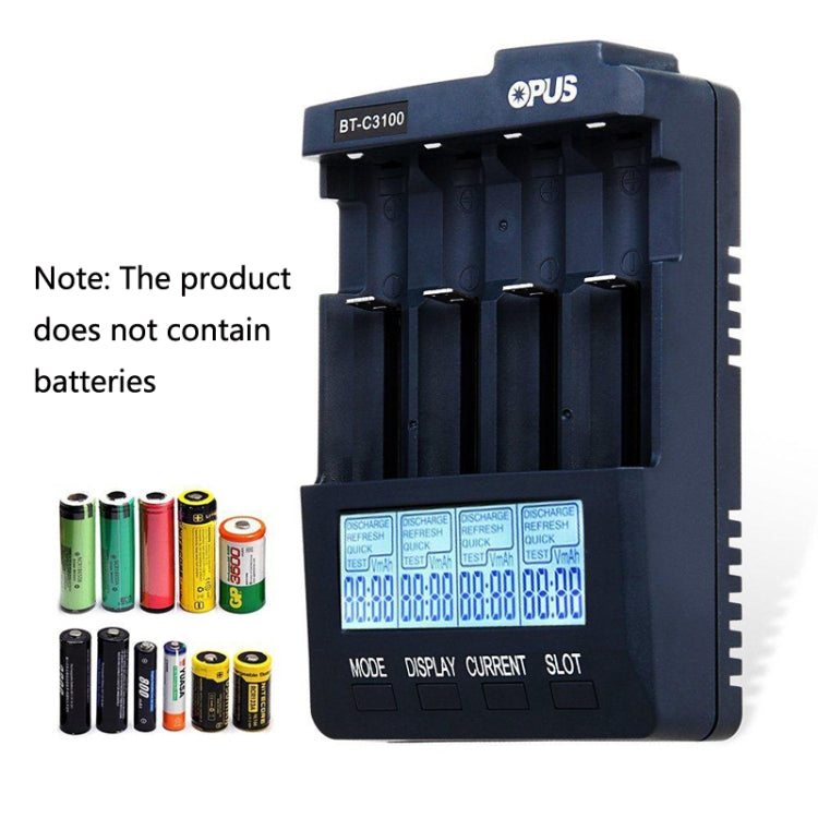 OPUS BT-C3100 Smart Smart Digital Intelligent 4-Slot Battery Charger(US Plug) - Consumer Electronics by OPUS | Online Shopping UK | buy2fix