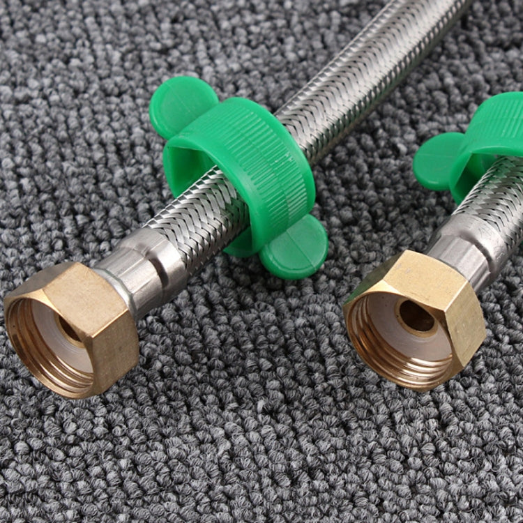 4 PCS 70cm Copper Hat 304 Stainless Steel Metal Knitting Hose Toilet Water Heater Hot And Cold Water High Pressure Pipe 4/8 inch DN15 Connecting Pipe - Home & Garden by buy2fix | Online Shopping UK | buy2fix