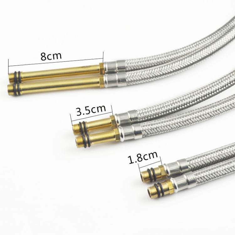 4 PCS Weave Stainless Steel Flexible Plumbing Pipes Cold Hot Mixer Faucet Water Pipe Hoses High Pressure Inlet Pipe, Specification: 60cm 1.8cm Copper Rod - Home & Garden by buy2fix | Online Shopping UK | buy2fix