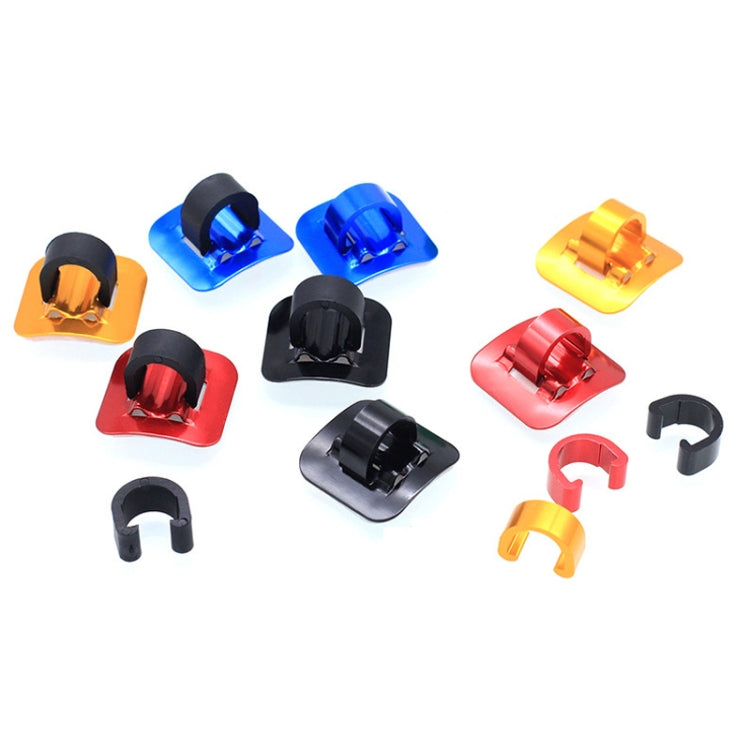 10 PCS Mountain Road Bicycle Hose Line Guide Adhesive Wire Seat Frame Cable Fixing C Buckle, Style: Plastic Buckle(Black) - Others by buy2fix | Online Shopping UK | buy2fix