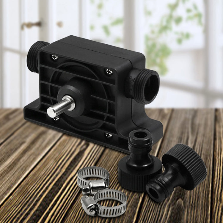 Portable Mini Water Pump Electric Drill Driven High Flow Oil Pump, Standard With Two Connectors(Black) - Others by buy2fix | Online Shopping UK | buy2fix