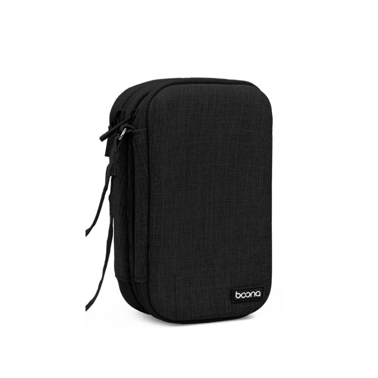 Baona BN-F027 Double-Layer Mobile Hard Disk Storage Bag EVA Hard Shell Hard Disk Protective Cover(Black) - Hard Drive Bags & Cases by Baona | Online Shopping UK | buy2fix