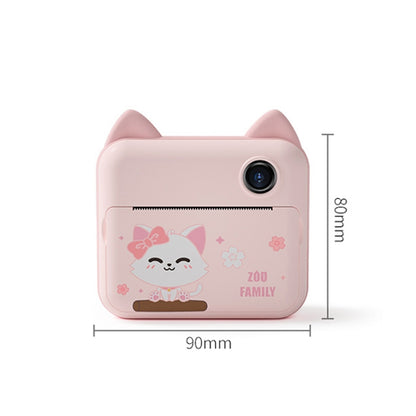 P1 Children Camera Printer Digital Toys Pocket Student Homework Mistakes Collections Printer, Style: Deer + 32G - Consumer Electronics by buy2fix | Online Shopping UK | buy2fix