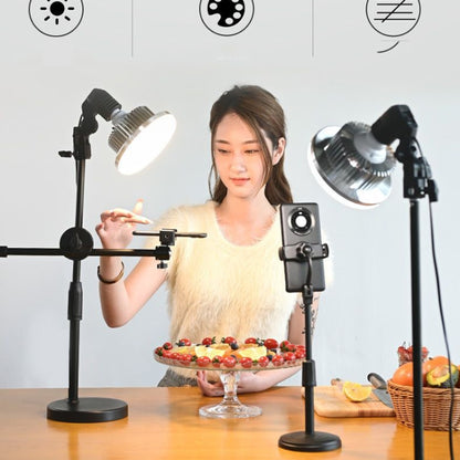 Mobile Phone Live Support Shooting Gourmet Beautification Fill Light Indoor Jewelry Photography Light, Style: 175W Mushroom Lamp + Stand - Consumer Electronics by buy2fix | Online Shopping UK | buy2fix