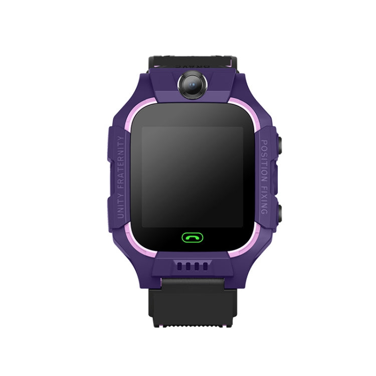 Z6 Children Phone Watch Smart Positioning Full Touch Screen Student Watch(Purple) - Smart Wear by buy2fix | Online Shopping UK | buy2fix