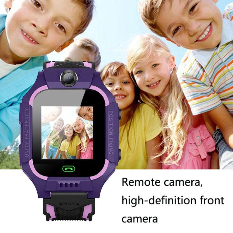 Z6 Children Phone Watch Smart Positioning Full Touch Screen Student Watch(Purple) - Smart Wear by buy2fix | Online Shopping UK | buy2fix