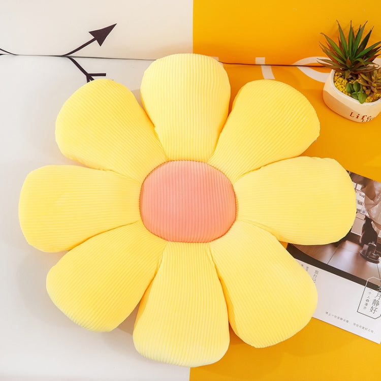 Small Daisy Flower Soft Elastic Cushion Pillow 53cm(Yellow) - Home & Garden by buy2fix | Online Shopping UK | buy2fix