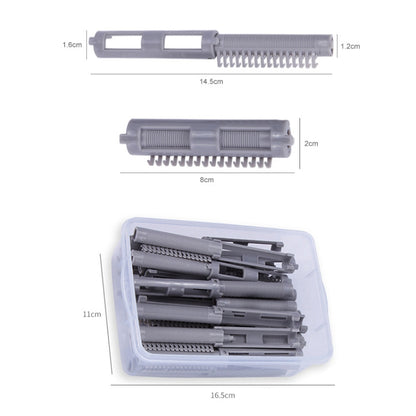 F2001 25 in 1 Perm Bar Styling Fluffy Perm Hair Clip Hair Salon Barber Shop Hairdressing Tools(Grey) - Hair Trimmer by buy2fix | Online Shopping UK | buy2fix