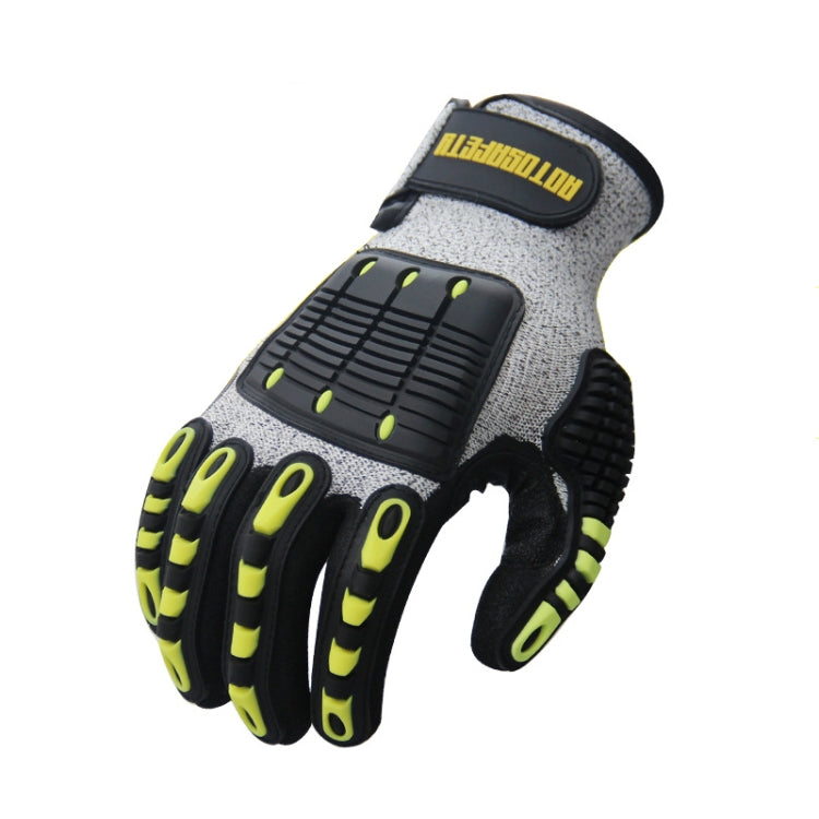 ROTOSAFETY RZT-HFZ20 Shock-Proof Anti-Smashing Anti-Cutting Anti-Collision Gloves TPR Mechanical Maintenance Fire Rescue Miners Mining Anti-Stab Gloves, Size: L - Workplace Safety Supplies by buy2fix | Online Shopping UK | buy2fix