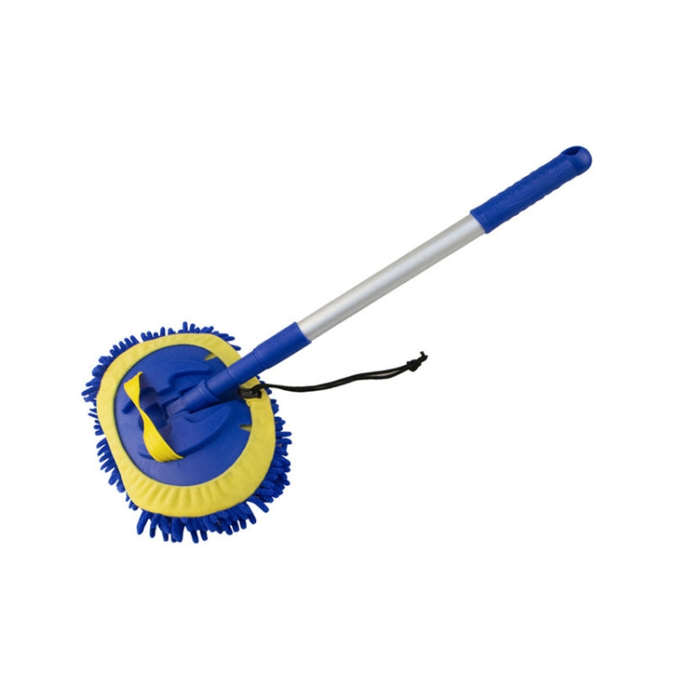 Chenille Water Brush Telescopic Rotary Roller Brush Cleaning Mop(Royal Blue) - In Car by buy2fix | Online Shopping UK | buy2fix