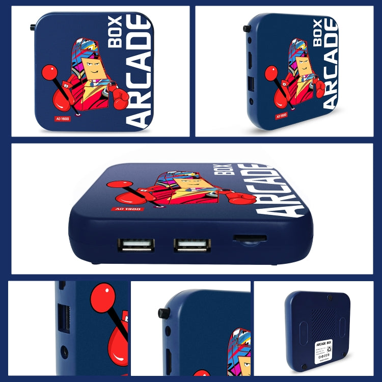 Arcade Box 128G Wireless Video Game Machine Box 4K HD Display For PS1/PSP/N64/DC, AU Plug - Pocket Console by buy2fix | Online Shopping UK | buy2fix