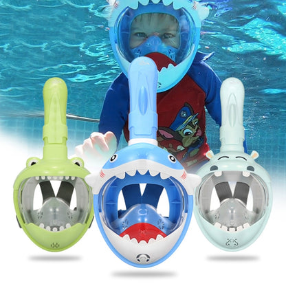 Cartoon Kids Full Dry Diving Mask Swimming Anti-Fog Snorkeling Mask, Size: XS(Dinosaur) - DJI & GoPro Accessories by buy2fix | Online Shopping UK | buy2fix