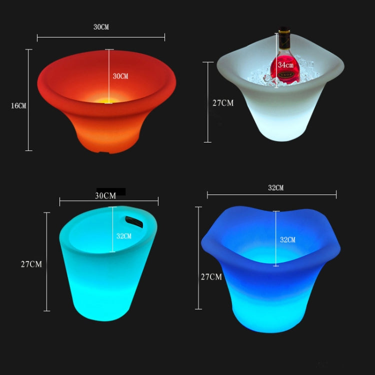 ES-IC014 Waterproof LED Luminous Ice Bucket For Bars, US Plug, Size: 34x34x27cm - Novelty Lighting by buy2fix | Online Shopping UK | buy2fix
