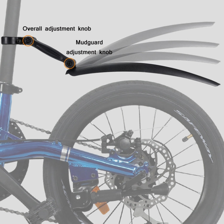 WEST BIKING YP0714018 Bicycle Folding Reflective Mudguard(Black) - Outdoor & Sports by WEST BIKING | Online Shopping UK | buy2fix